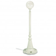 European 00331 Single White Globe Lantern Patio Lamp