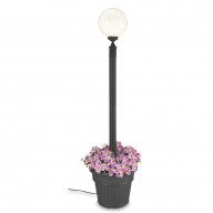 European 00380 Single White Globe Planter Lamp