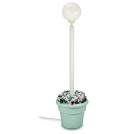 European 00381 Single White Globe Planter Lamp