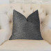 Plutus Eloquent Haze Silver Luxury Throw Pillow - Double sided 20