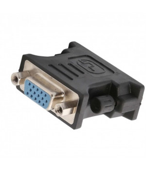 DVI Male (24+1 pin) to VGA Female (15-pin) Adapter, Nickel Plated