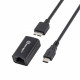 USB 3.1 Gen 1 Type-C to Gigabit Ethernet Adapter, Black Color, RTL 8153 Chipset
