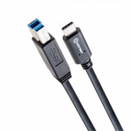 USB 3.1 Cable, 1-Meter, Type-C to USB 3.1 Standard-B Plug Cable, 10G / 3A, White Color