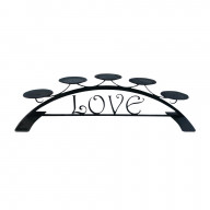 Love - Table Top Pillar Candle Holder