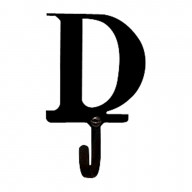 Letter D - Wall Hook Small