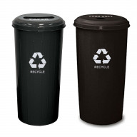Witt Industries 20 Gallon, Tall round recycling wastebasket with slotted top Legends 