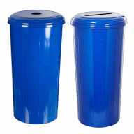 Witt Industries 20 Gallon, Tall round recycling wastebasket with slotted top Legends 