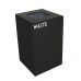 Witt Industries Steel 24-Gallon Geo Cube Recycling Container, Round Opening, Legend 