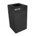 Witt Industries Steel 28-Gallon Geo Cube Recycling Container, Round Opening, Legend 