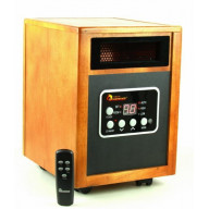 Dr Infrared Heater Quartz + Ptc Infrared Portable Space Heater - 1500 Watt, Ul Listed, Remote Control 