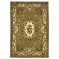 Corinthian 5309 Beige/Ivory Aubusson Size - 5 Ft.3 Inches By 7 Ft.7 Inches
