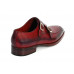 Paul Parkman Men's Double Monkstrap Shoes Black & Bordeaux, PP3851-42