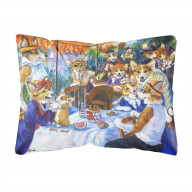 Caroline's Treasures 7321PW1216 Corgi Boating Party Fabric Decorative Pillow, Large, Multicolor