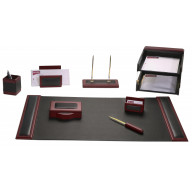 d8020-rosewood-leather-10-piece-desk-set