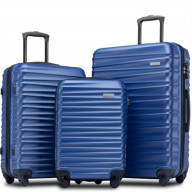 Lightweight Hardside 3 Piece ABS Luggage Set with Spinner Suitcase 20