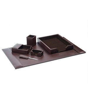 d3601-brown-leather-6-piece-econo-line-desk-set