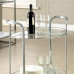 Loule Contemporary Serving Cart In Chrome Finish