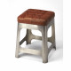Butler Specialty Company, Gerald Iron & Leather 20" Counter Stool, Multi-Color