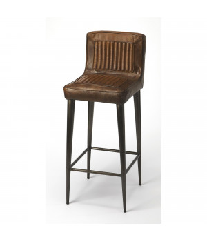 Butler Specialty Company, Maxwell Leather 32" Bar Stool, Dark Brown