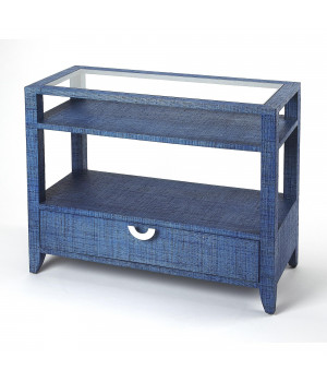 Butler Specialty Company, Amelle Raffia Console Table, Blue