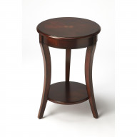 Butler Specialty Company, Holdin Round 18"W Accent Table, Dark Brown