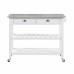 American Heritage 3 Tier Stainless Steel Kitchen Cart with Drawers