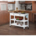 American Heritage 3 Tier Stainless Steel Kitchen Cart with Drawers
