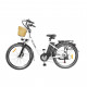 NAKTO City Electric Bicycle 26'' Stroller White
