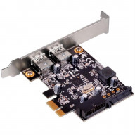 4 ports USB 3.0 super speed PCIe card, NEC PD720201, Gen2, X1, 2 external ports and 1 internal Dual Port