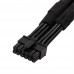 2x EPS 8pin to 1x 12pin GPU power cable, black sleeved, 16AWG-550mm for SilverStone modular power supplies & NVIDIA RTX 3070/3080/3090