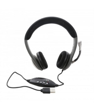 USB Interface Stereo Headphone with Built-in Microphone