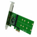 PCI-Express 2.0 x1/x2/x4/x8/x16, 2-Port M.2 NGFF Card, ASMedia ASM1061 Chipset, M.2 Card Size: 22*30, 22*42, 22*60, 22*80 with Key B or Key B+M based on SATA, Low Profile Bracket