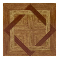 Tivoli Wood Diamond 12x12 Self Adhesive Vinyl Floor Tile - 45 Tiles/45 sq Ft.