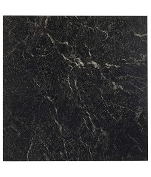 Sterling Black with White Vein Marble 12x12 Self Adhesive Vinyl Floor Tile - 20 Tiles/20 sq. ft.