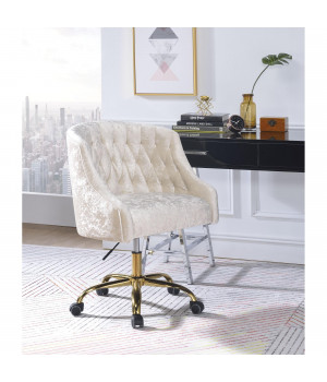 Ergode Office Chair Vintage Cream Velvet & Gold