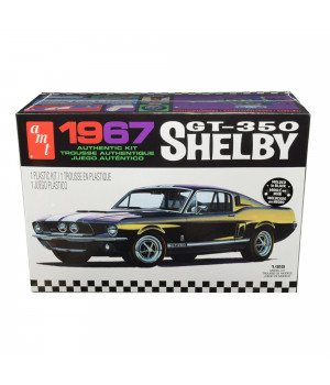 Skill 2 Model Kit 1967 Ford Mustang Shelby GT350 Black 1/25 Scale Model by AMT