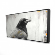 Crow Bird - Framed Print on canvas by Begin Edition