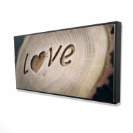 Love Tree Rings - Framed Print on canvas by Begin Edition
