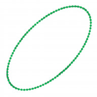 Smooth Round Opaque Bead Mardi Gras Necklace Green Pack of 12