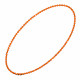 Smooth Round Opaque Bead Mardi Gras Necklace Orange Pack of 12