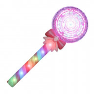 Light Up Spinning Candy Lollipop Swirl Wand