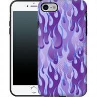 Apple iPhone SE (2020) - Purple Flames by caseable Designs, Smartphone Premium Case
