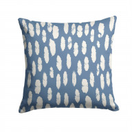 Blue White Mini Dot Fabric Decorative Pillow AZD1024PW1414