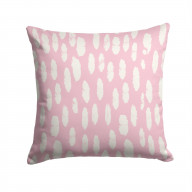 Pink White Mini Dot Fabric Decorative Pillow AZD1025PW1414