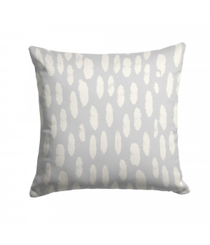 Grey White Mini Dot Fabric Decorative Pillow AZD1027PW1414