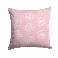 Pink White Medallion Fabric Decorative Pillow AZD1029PW1414
