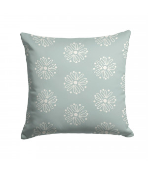 Sage White Medallion Fabric Decorative Pillow AZD1030PW1414