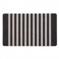 DII Black And White Stripe Tufted Mat 17.75x29.5 inches
