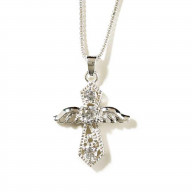 Lovely Angel Silver Plated Necklace