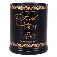 Faith Hope Love 1Cor 13:13 Candle Warmer